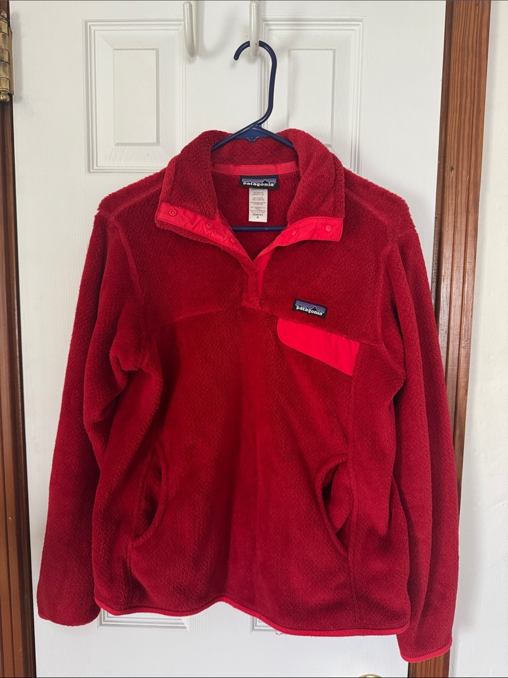 Patagonia Women's Red Zip-Up Fleece Pullover